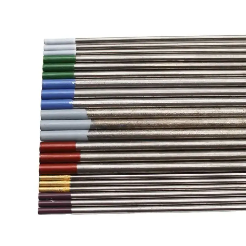 Electrodos de tungsteno para soldadura TIG, WL15 WES, WC20 WP, WY20, WT20, WZ8, WL20, 2% lantanado, tierra rara, mezcla de circonio ceriado
