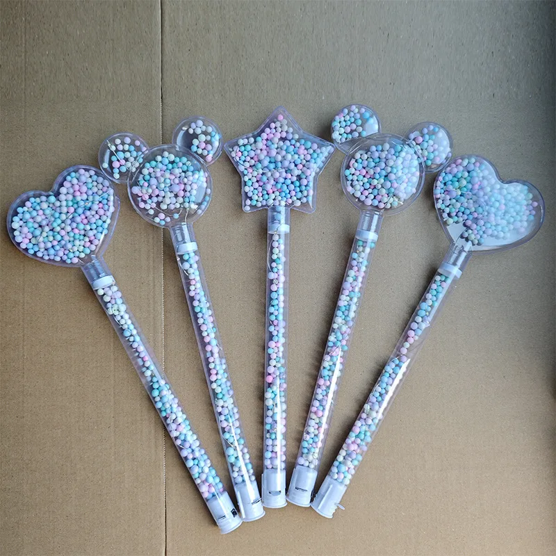 Luminous Stick Princess Love Fluorescent Stick Glow In The Dark Toys Fairy Stick Girls Dress Up Props Children's Luminous Toys