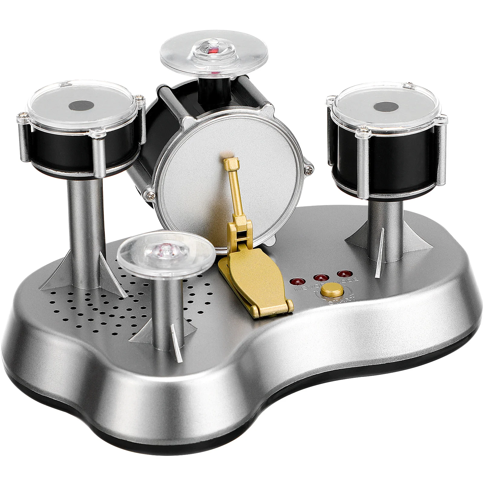 

Finger Touch Drum Set with Light Effects Mini Electronic Drum for Practice Silent Play Ideal Gift for Young Musicians