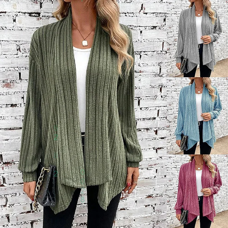 

Cozy Knit Cardigan Cardigans for Women Long Sleeve Solid Loose Open Front Outerwear Spring Summer