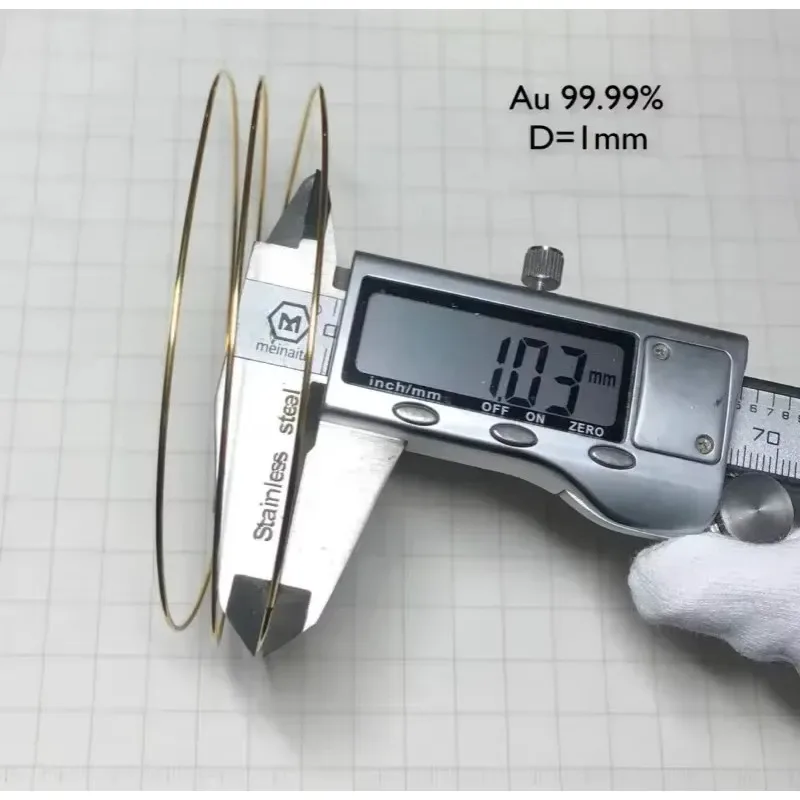 

High purity gold wire (purity 99.99%/diameter 1.0mm/scientific research only)