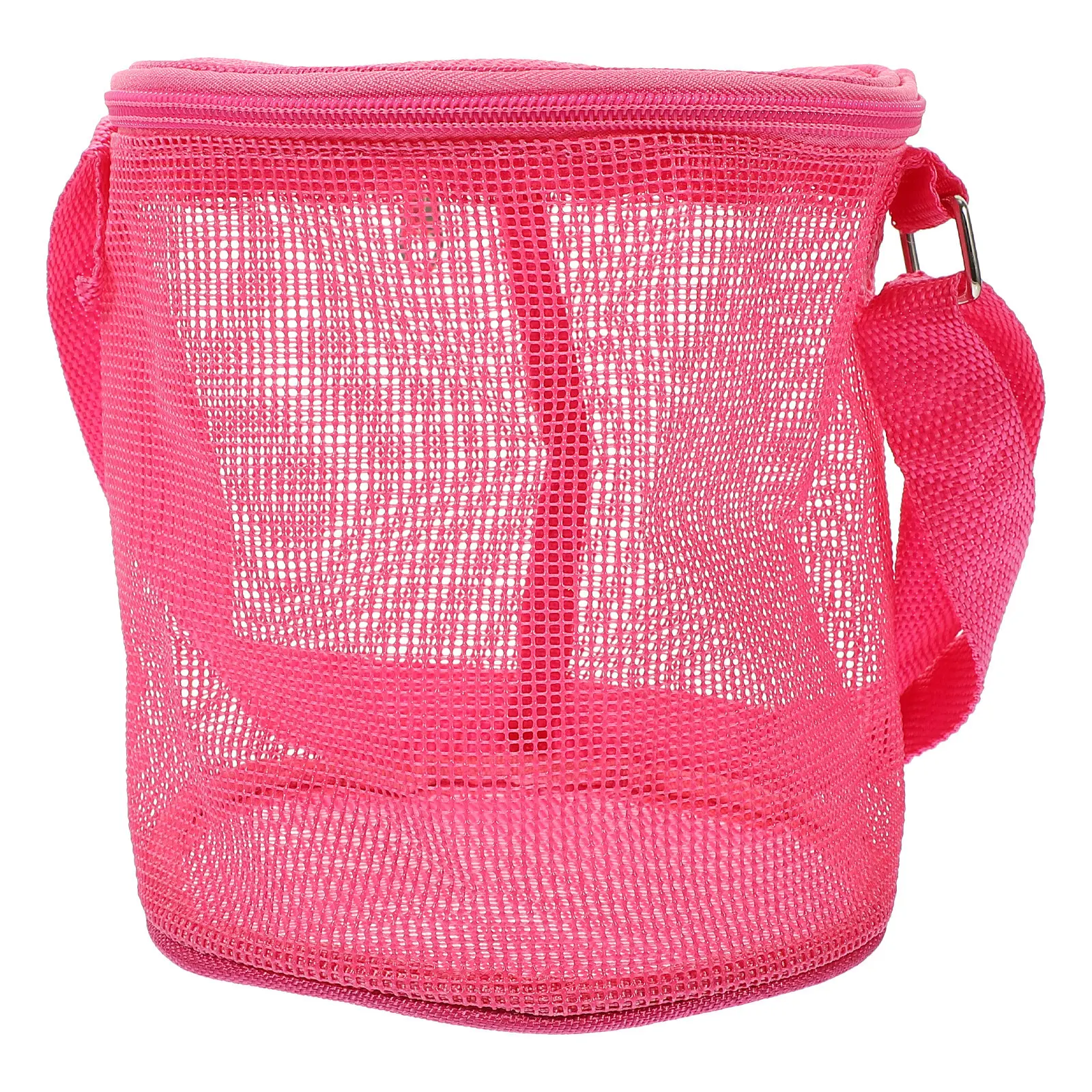 

Shell Storage Bag Mesh Beach Pouch Portable Lightweight Foldable Large Capacity for Beach Trip Camping Towels Swim Gear Outdoor