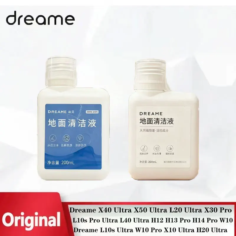 Liquid Fit For Dreame X40 Ultra/X50 Ultra/L40 Ultra/L10sPro Ultra Heat/X30 Ultra X60 Cleaning Fluid Parts Accessories 200m