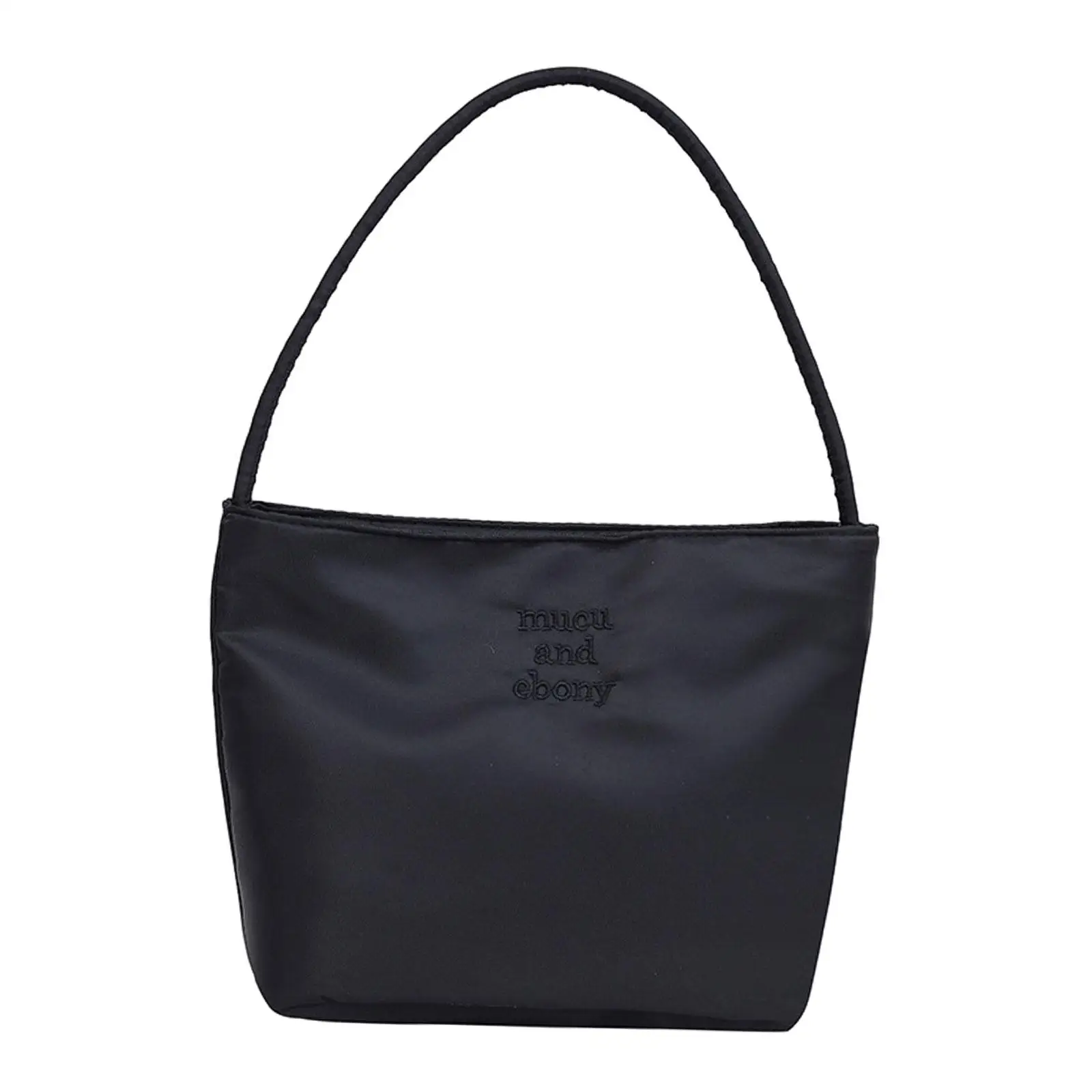 Women Nylon Shoulder Bag Chic Female Underarm Bag Top Handle Handbag for Summer Spring Birthday Outdoor Travel Vacation Beige 