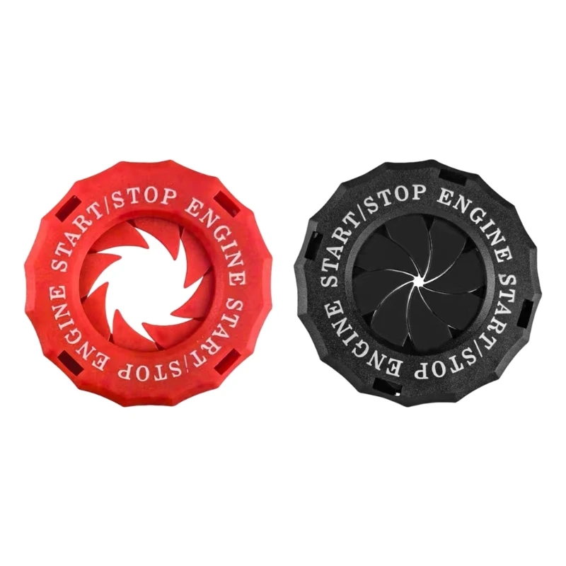 Universal ABS Engine Start Stop Switches Cover Decorative Ignition Cover For Bike And Auto With Nonslip Design