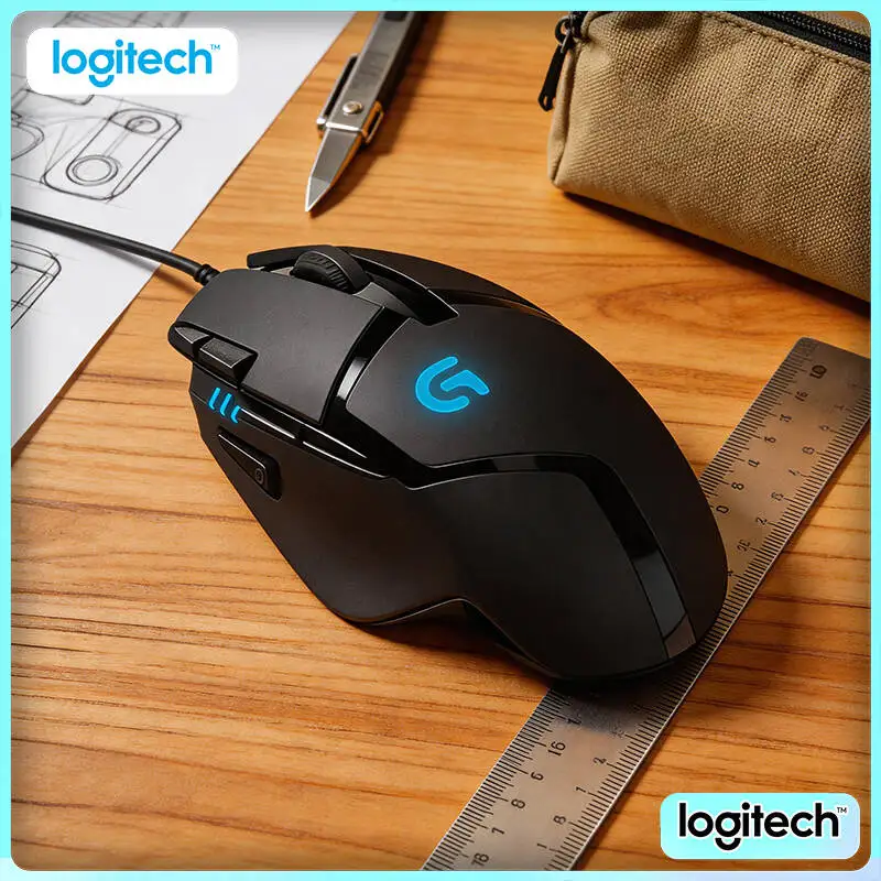 

Logitech G402 Hyperion Fury Wired Mouse Delta Zero Optical Sensor 4 DPI Levels Anti-Slip Design for PC Gaming Desktops