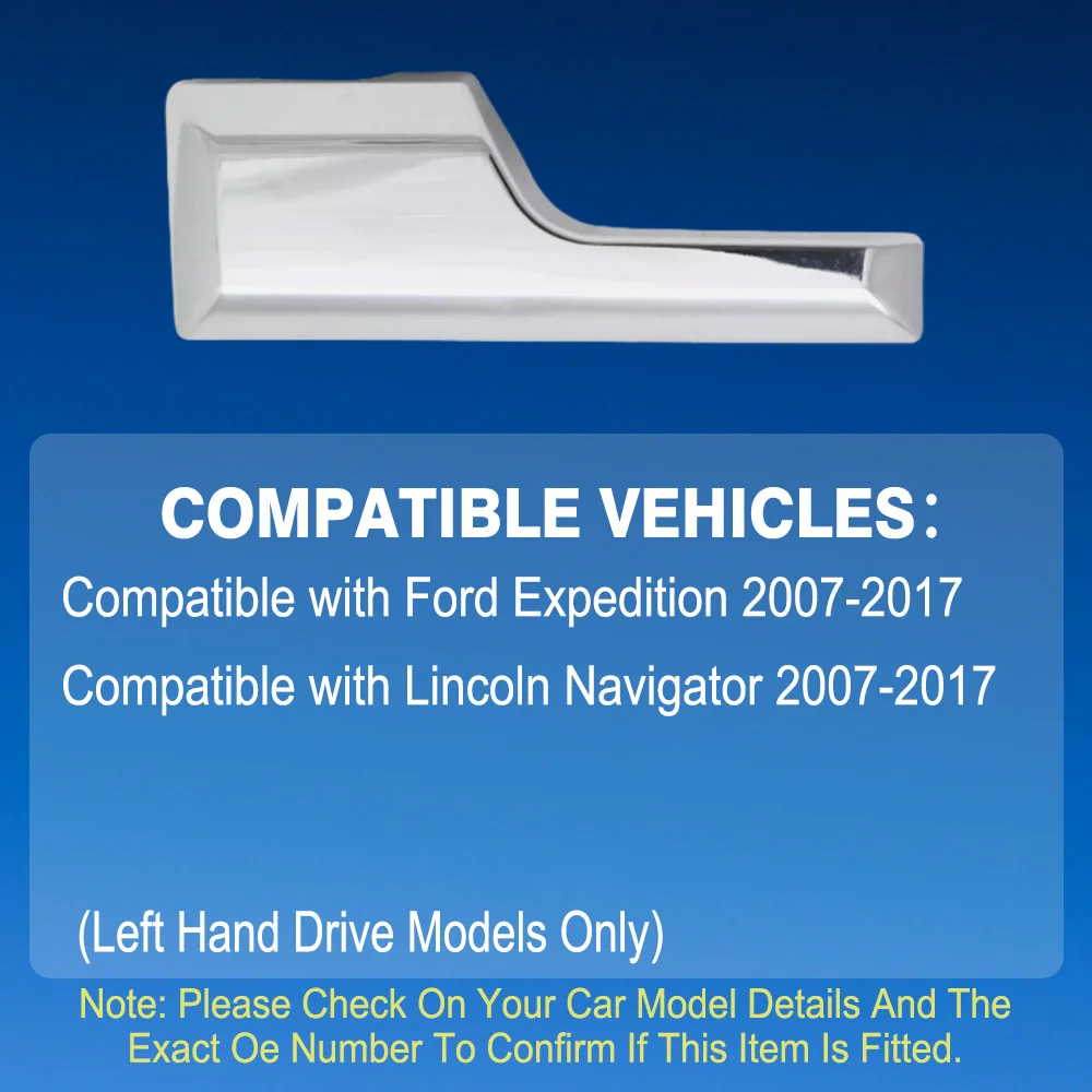 Chrome Car Interior Inner Door Handle Front Rear Right Left Inside for Ford Expedition Lincoln Navigator 2007-2017