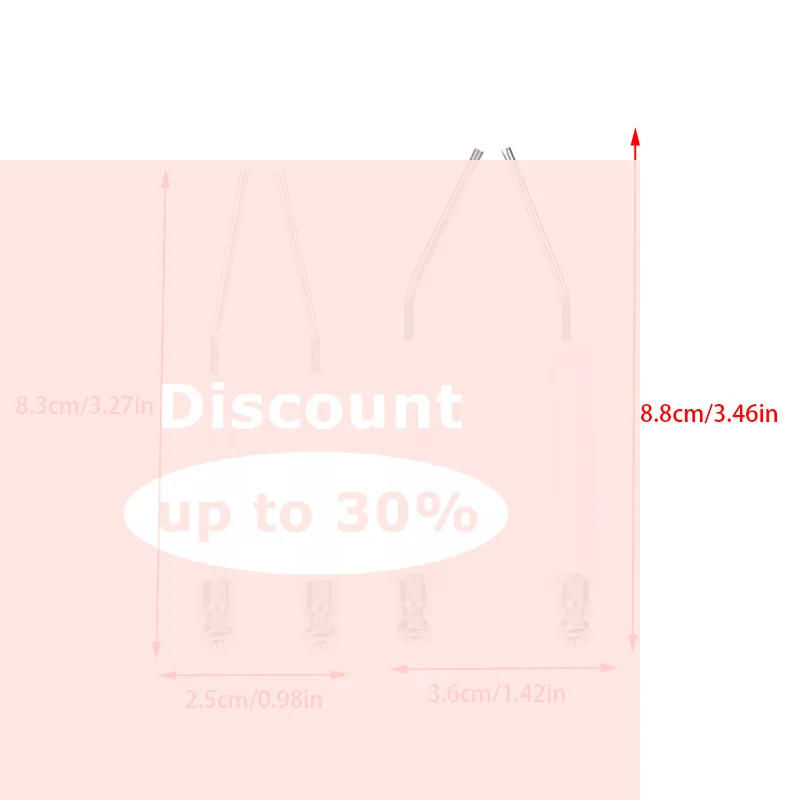 [Universal H-Type Ignition Electrodes For Oil Burner Ceramic Electrode Ceramic Ignition Double Pin Siamese Ignition Pin]