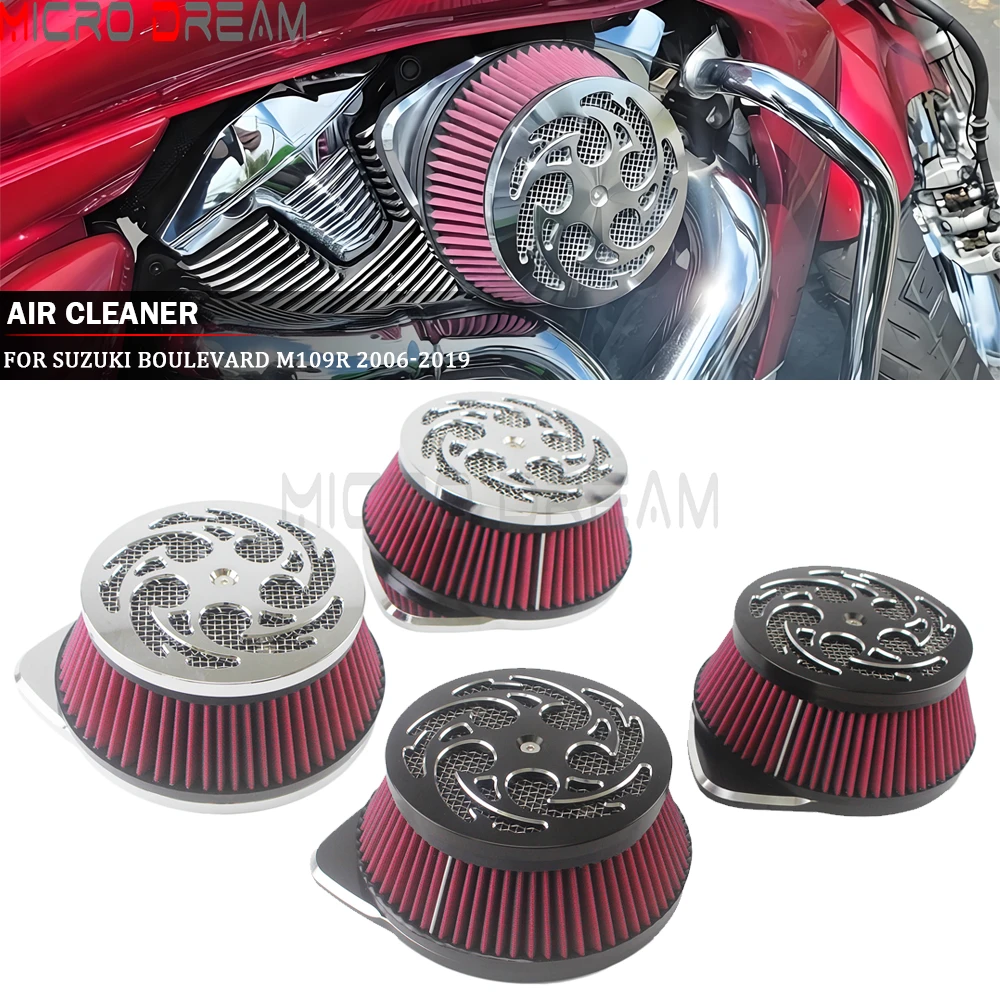 Motorcycle Air Filter Intake Cleaner For Suzuki M109R M109RZ Boulevard BOSS Ltd 1783 VLR1800 C1800R C1800RT Intruder 1800 06-19
