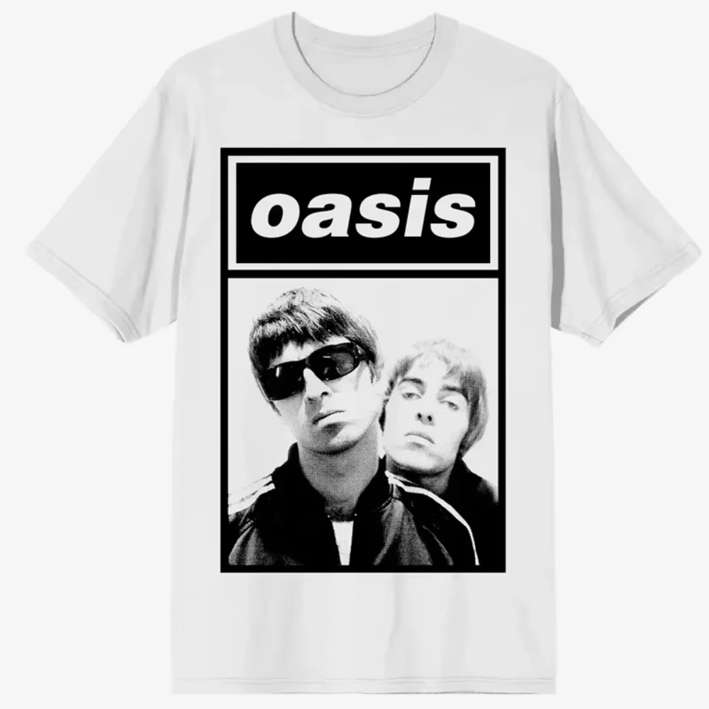 

Oasi Band Logo Rock Band Vintage Women Print Oversized T-shirt Cotton Men T Shirt New Tee T Shirt Women Tops Women Clothing