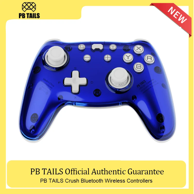 

PA TAILS Crush Bluetooth Wireless Gaming Controllers Hall Effect Joystick For Nintendo Switch Steam Raspberry Pi IOS PC Android