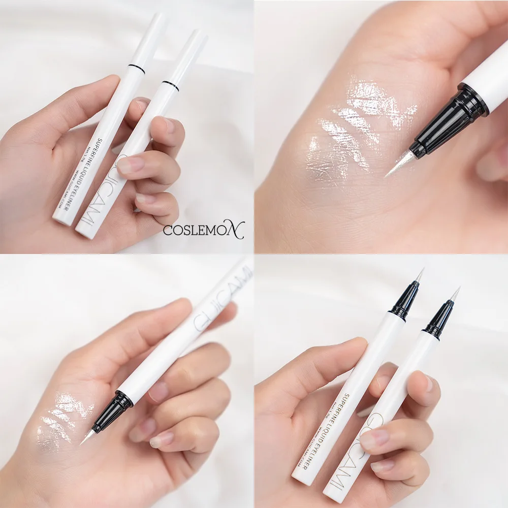 Ultra-Fijne Vloeibare Eyeliner Zijdeworm Wimper Pen Mat Bruin Grijs Markeerstift Potlood Gladde Blijvende Oogschaduw Stick Make-Up