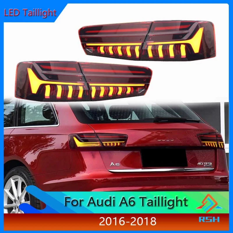 

For Audi A6 2016-2018 Tail Light Assembly Upgrade C7PA New LED Running Brake Turn Signal Reverse Light Plug And Play Accessories