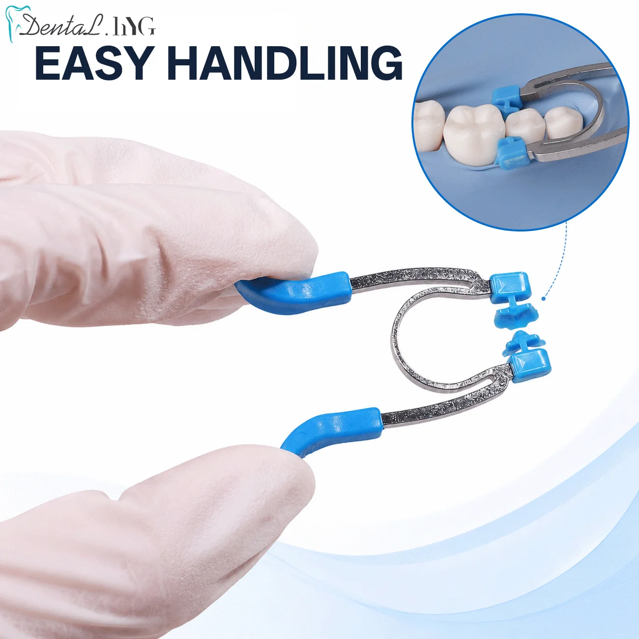 Dental Sectional Matrix System Set G2 30pcs Bands & 1 Handheld retainer Clamp Ring R4 Clip Quick Class Ⅱ Restoration Dentistry