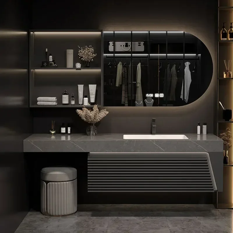 New Bathroom Cabinet Sink Closet Makeup Display Paper Jewelry Gadgets Modern Cupboard Skincare Room Furniture