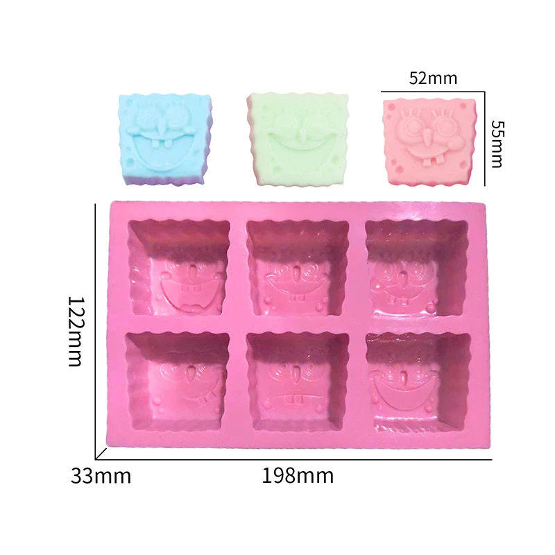 Cartoon Silicone Mold For Soap Making Baby Shower Bath Bomb Chocolate Candy Cake Decoration Lotion Bar Jelly Kitchen Accessories