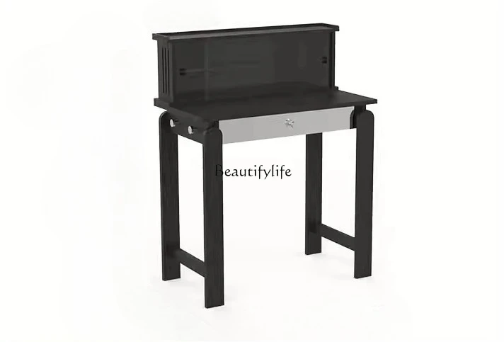 Dresser Bedroom Black Modern Bedside Dresser with Drawers Solid Wood Dresser