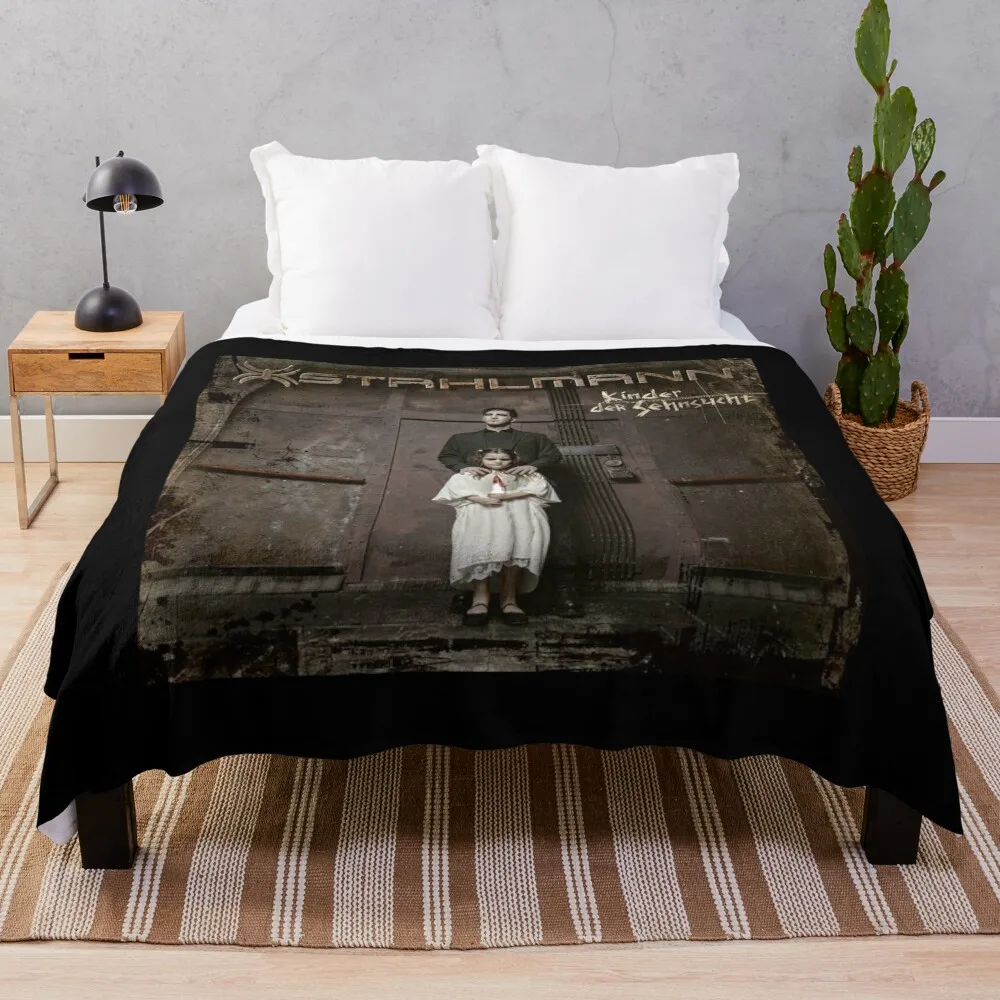 Stahlmann - Kinder der Sehnsucht album 2019 Throw Blanket blankets and throws Soft Plaid Personalized Gift Blankets
