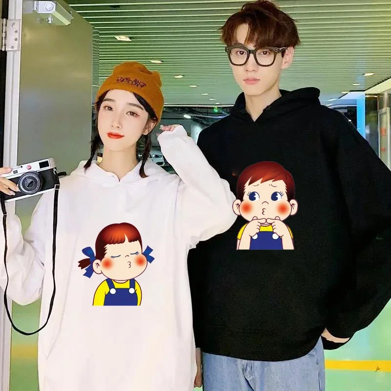 Japón Milky Peko-chan pareja sudaderas con capucha mujeres sudaderas Fujiaya sudaderas con capucha para hombres ropa mujer Sudadera con capucha Anime Milky Y2k sudaderas con capucha