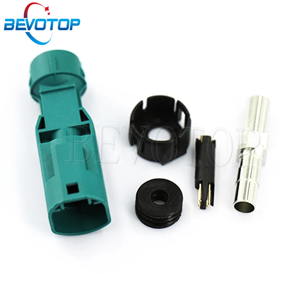 BEVOTOP 1 Uds. Conector HSD de 4 pines resistente al agua código azul Z conjunto de enchufe macho/hembra para Cable Coaxial HSD LVDS de 4 núcleos