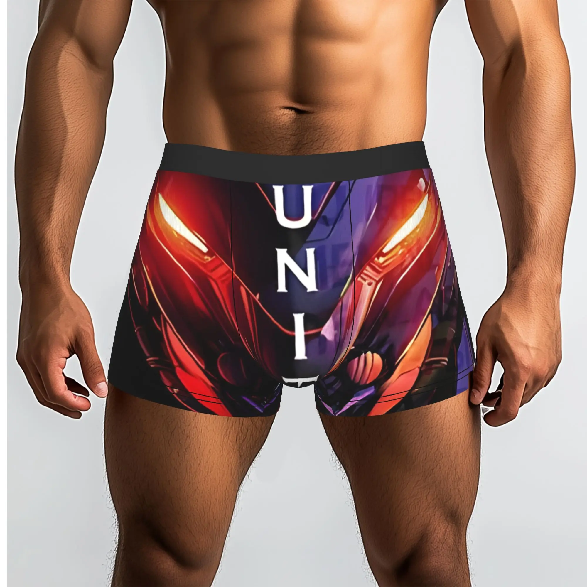 

Neon Genesis Evangelion Unit 01 Test Unit Bandai EVA Underpants Breathbale Panties Man Underwear Ventilate Shorts Boxer Briefs