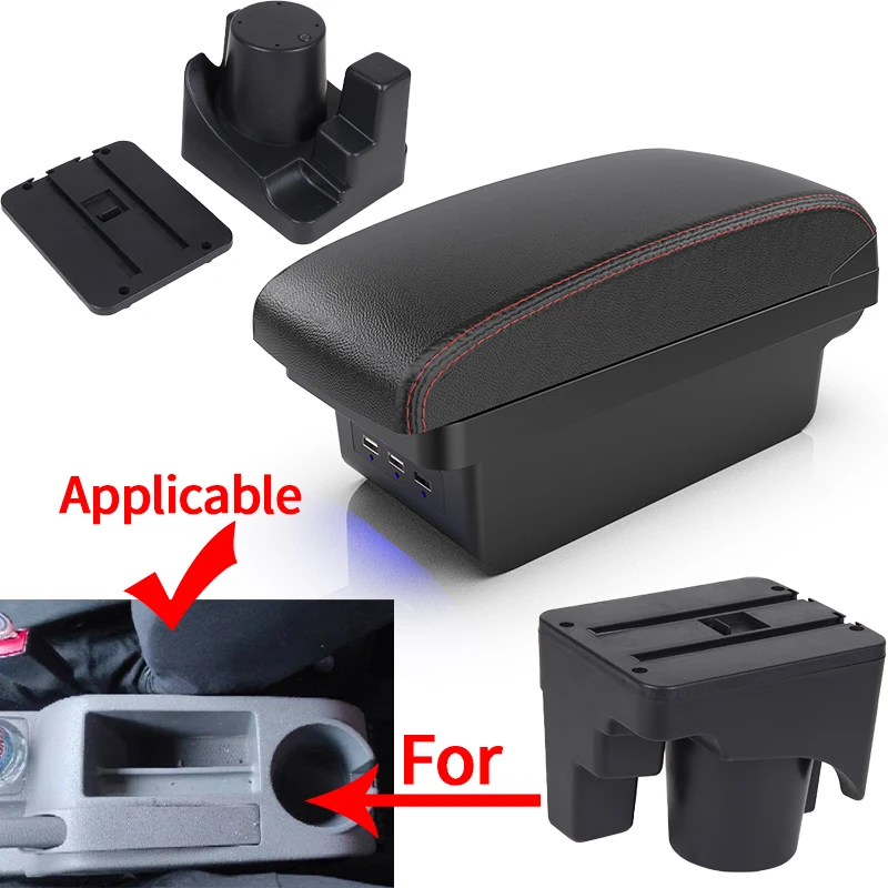 For Volkswagen Golf 6 Armrest Box For VW Golf 6 Golf 5 Mk6 MK5 Jetta 5 Car Armrest For VW Sagitar Storage Box Interior details