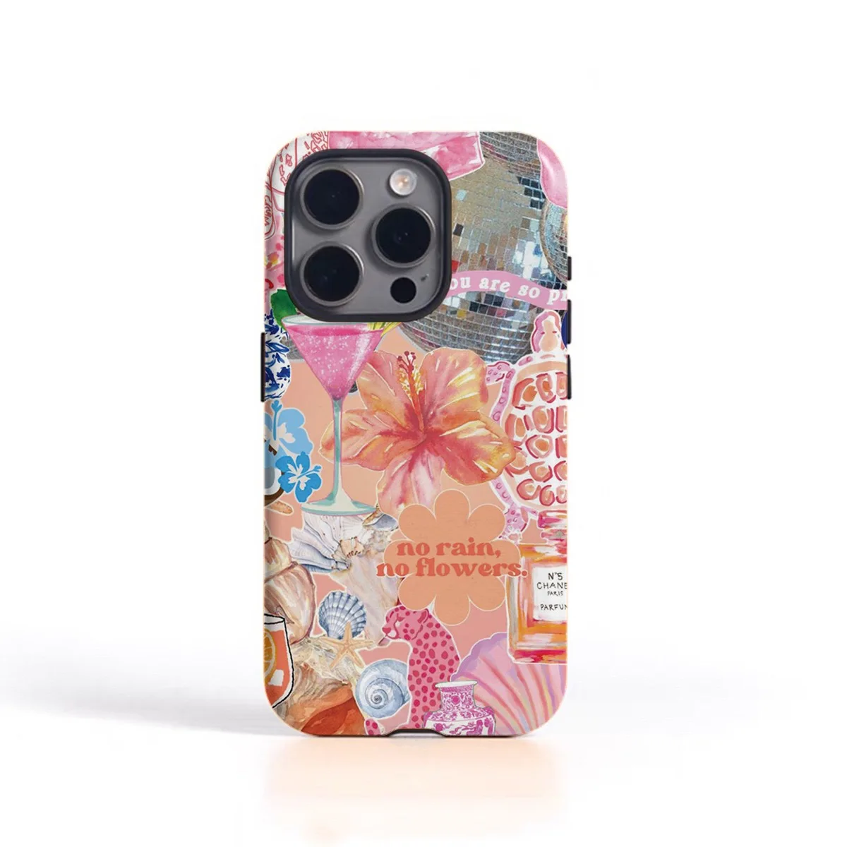

Ins Korean Colorful Flower Art Case for IPHONE 17 16ProMax 15 14 13 12 11 PRO Plus Acrylic TPU Two in One Magnetic Phone Cases