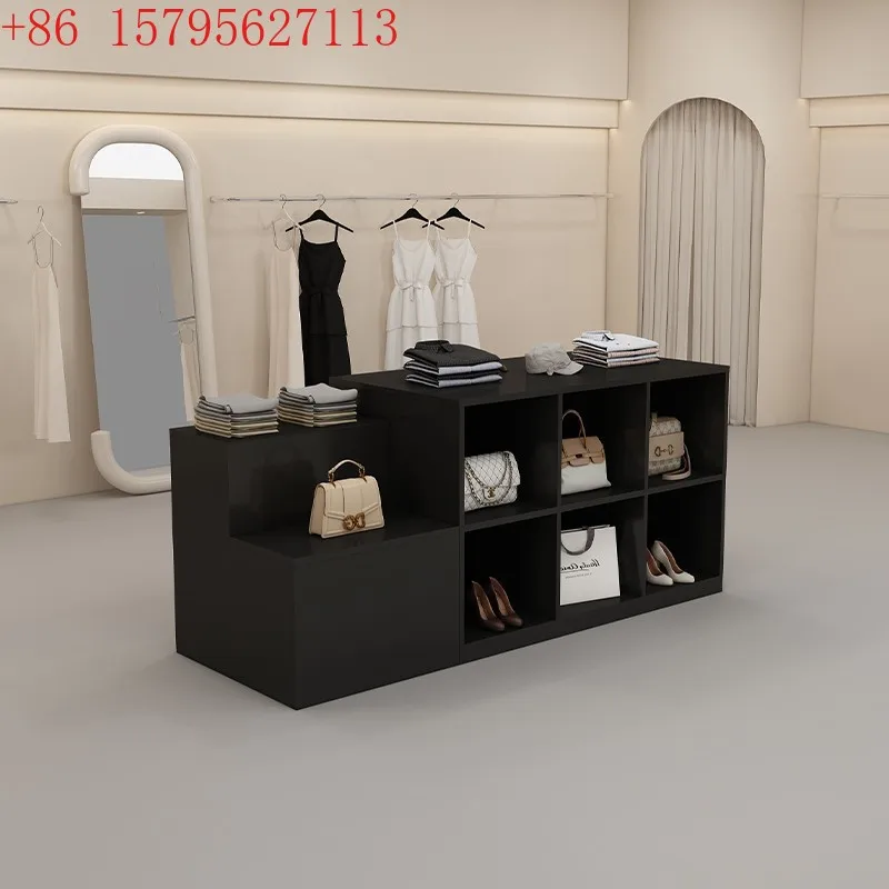 

Clothing store Nakajima table placed in the middle of the water table Simple modern display cabinet Shoe bag display cabinet