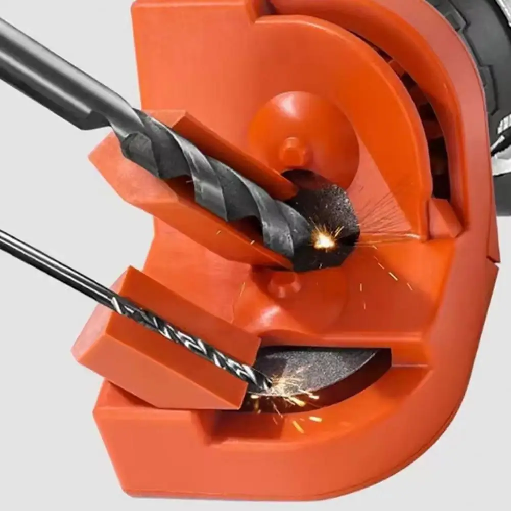 Compact Drill Bit Sharpener Drill Bit Sharpener Tool with Dual Grinding Wheels Heavy Duty Portable Electric Grinder for Drill
