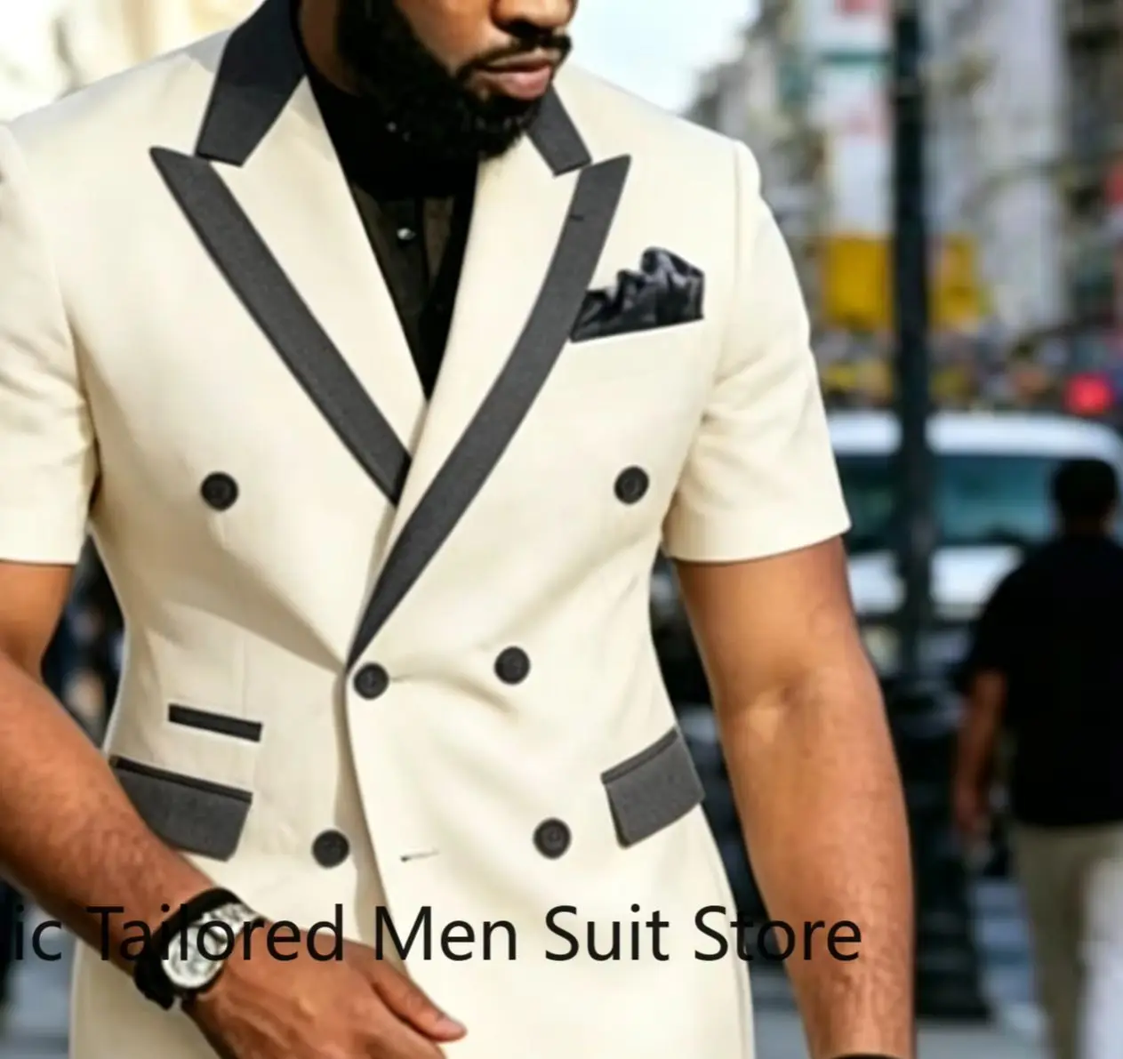 

Summer Casual Outfits For Men Birthday Custom High Quality Blazer Pants 2 Pieces Evening Dinner Fashion Suit Sets
