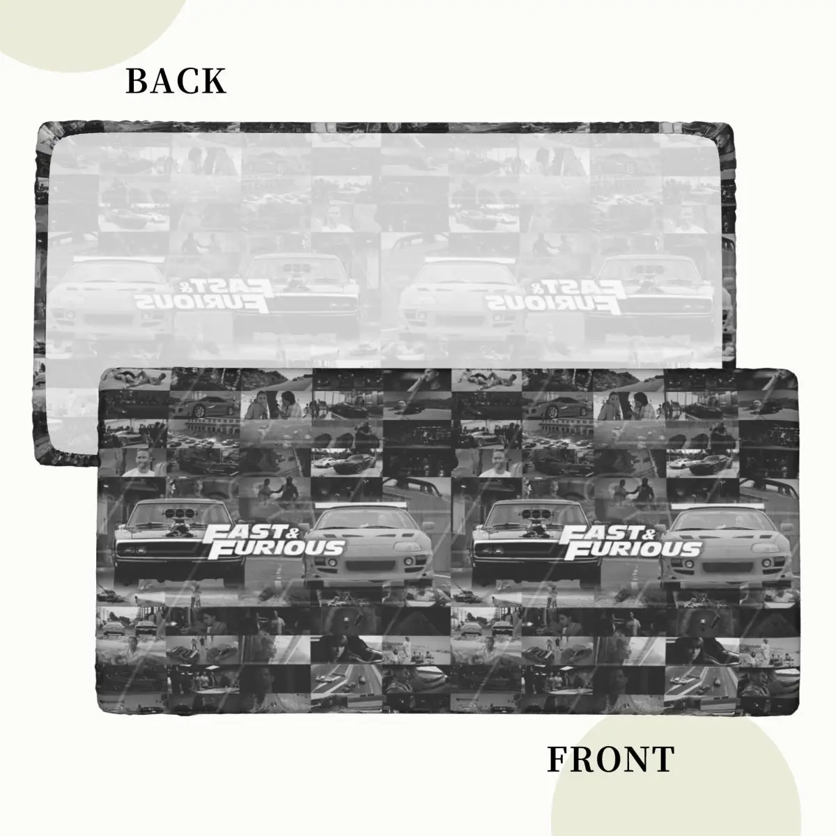 Fast And Furious Is History Of Legend Custom Rectangular Tablecloth Oilproof Table Cover for Dining Events Table Cloth