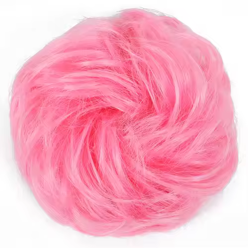 Azqueen Synthetic Messy Bun Chignon Donut Gary Brown Color Hair Bun Pad Elastic Hair Rope Rubber Band Hair Extensions - Image 25