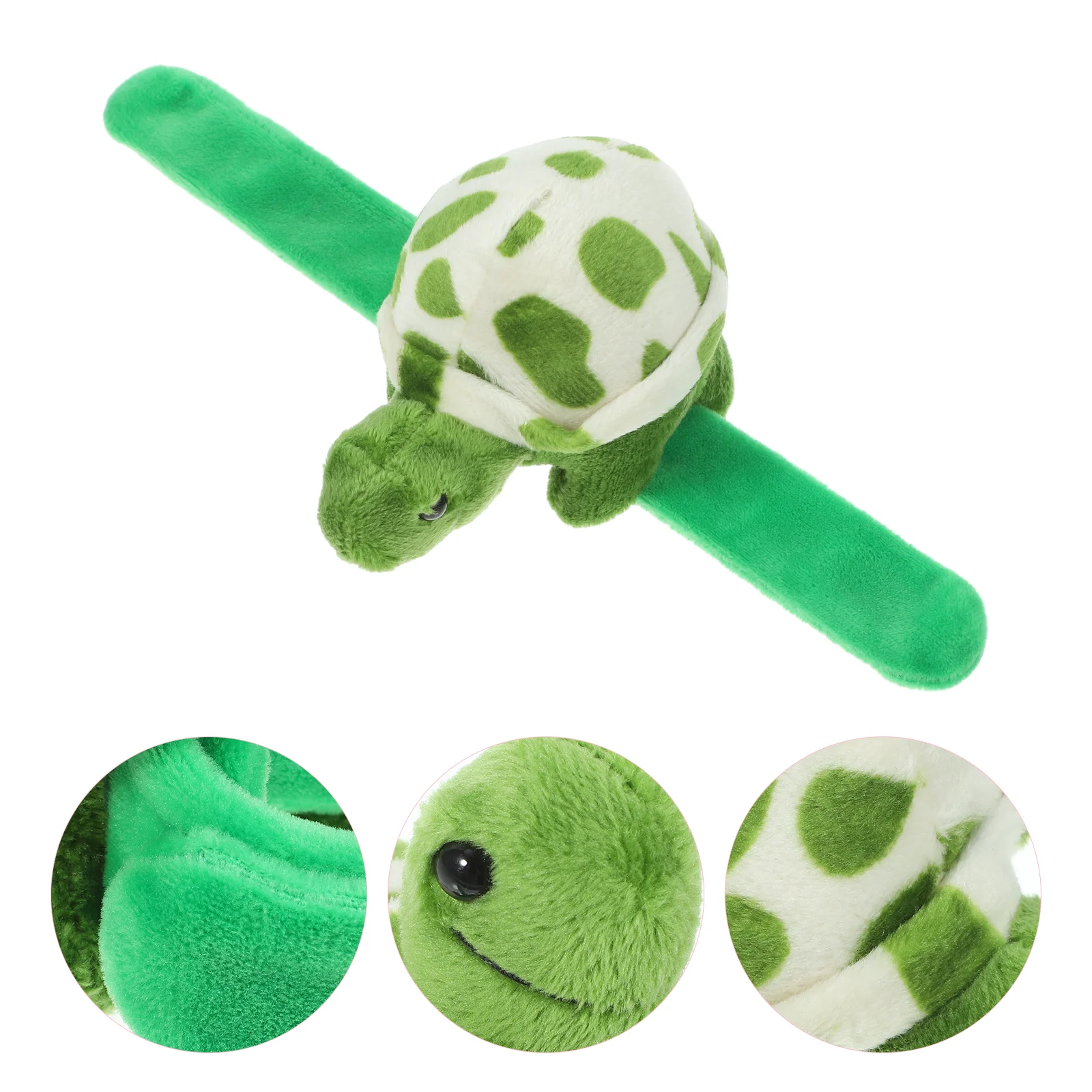 Turtle Snap Ring Stuffed Animal Slap Bracelet Bracelets Couples Filling Short Plush Animals Lovers Child