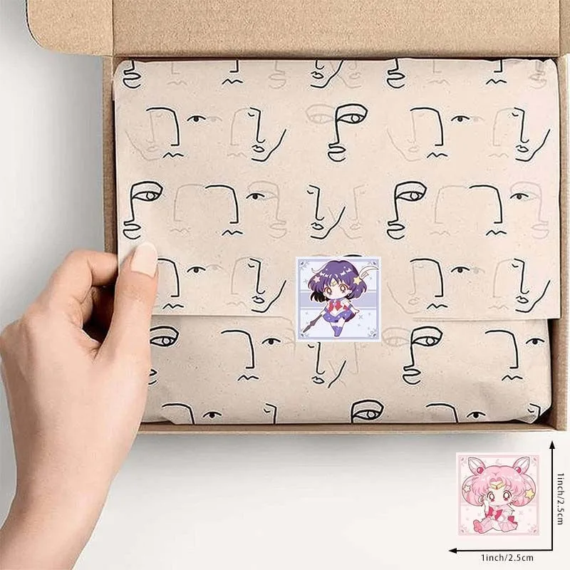 500 sheets/roll new style Sailor Moon Tsukino Usagi roll stickers cartoon animation creative decorative stickers festival gift - view 6