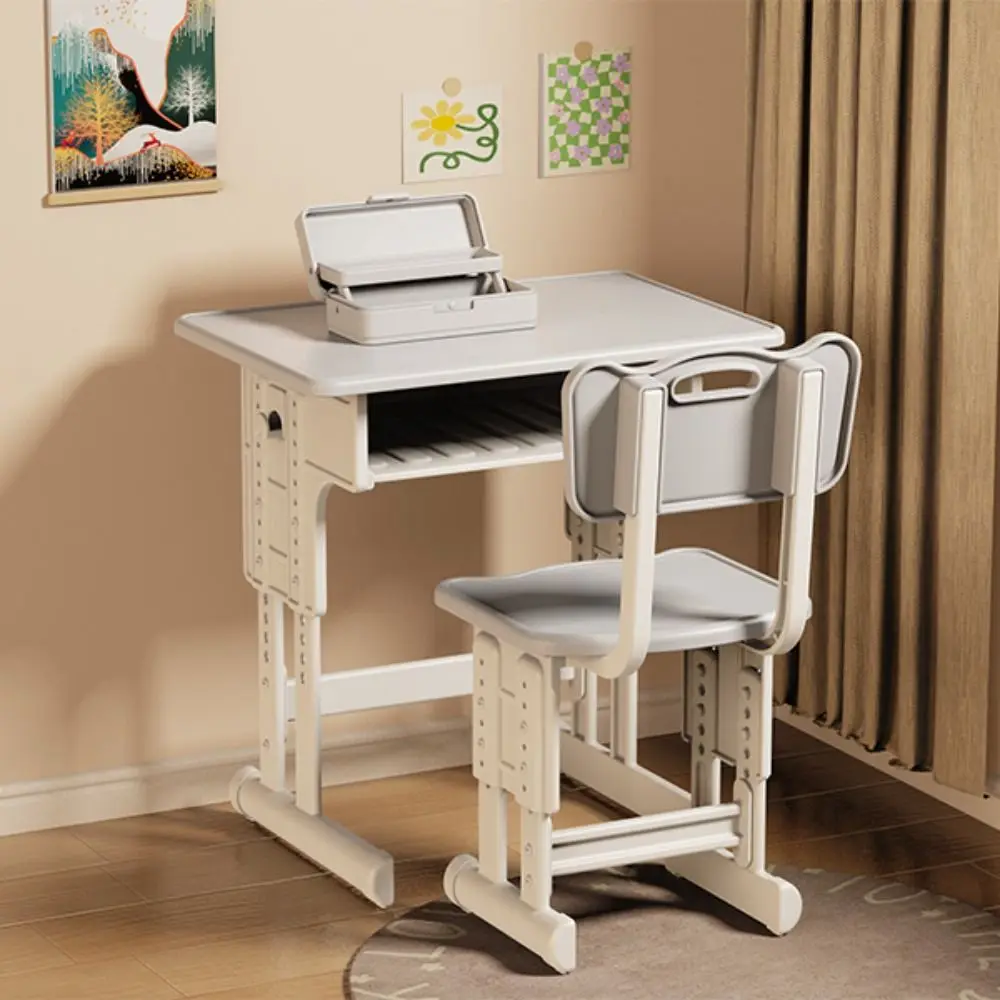 Escritorios para casa de muñecas simulados, sillas, muebles, modelo, decoración para el aula, escritorios escolares en miniatura, casa de juegos, modelo de escritorio para juego de imitación