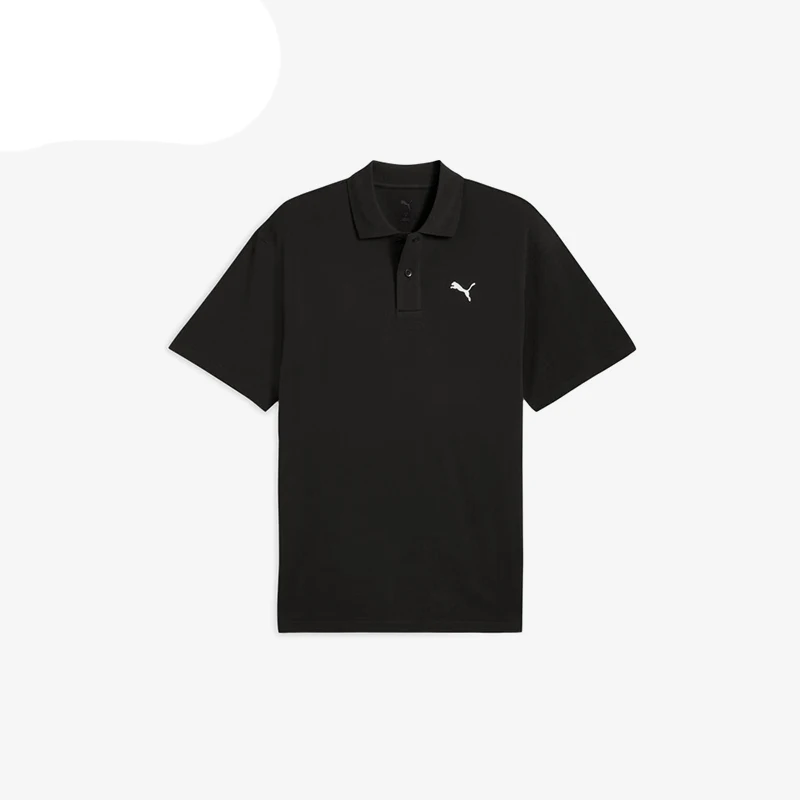 

PUMA Натуральная летняя мужская трикотажная дышащая рубашка-поло с классическим воротником и короткими рукавами 631815-01