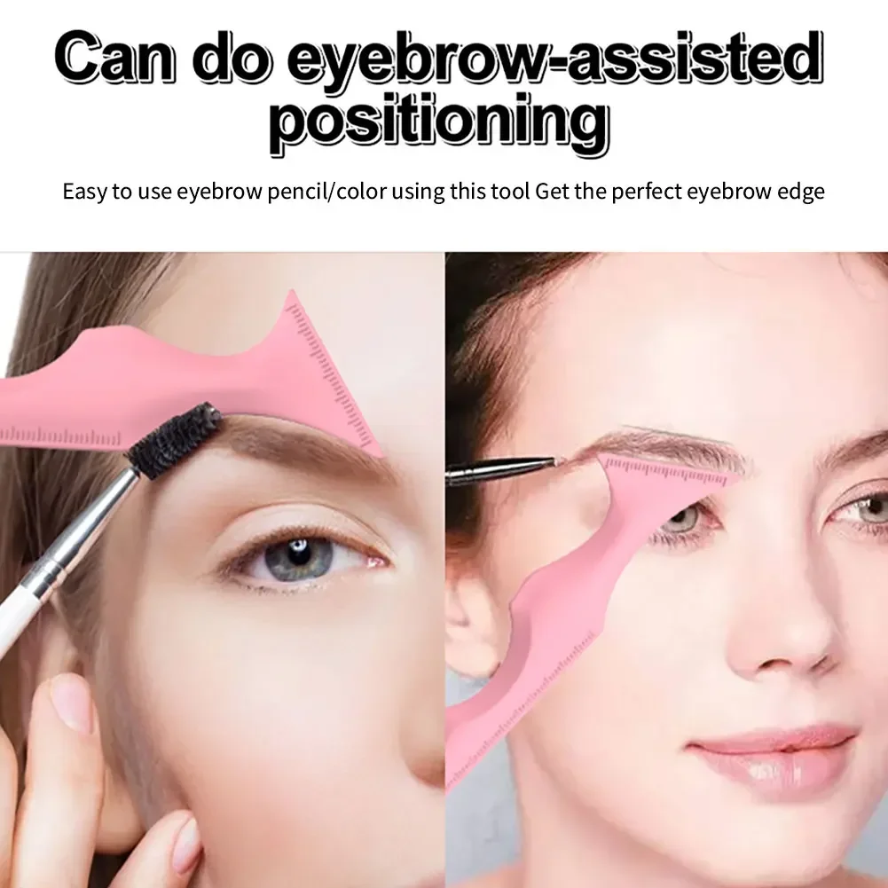 Resusable Silicone Eyeliner Ruler Eye Makeup Stencils Eyeliner Stencil Template Shaping Tools Eyelash Lipstick Beauty Rulers