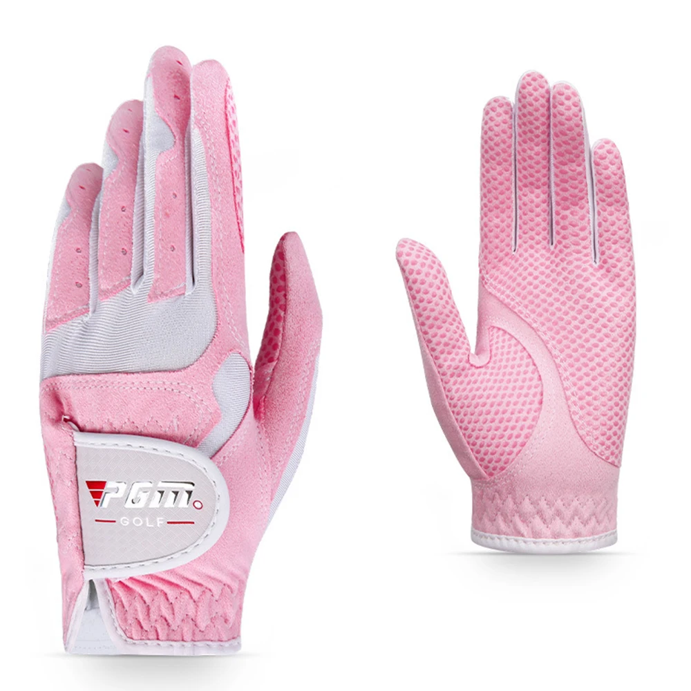 PGM golf gloves Women's Sport Gloves Left Hand & Right Hand High Quality Namib Breathable With Non-Slip Particle Palm Protection