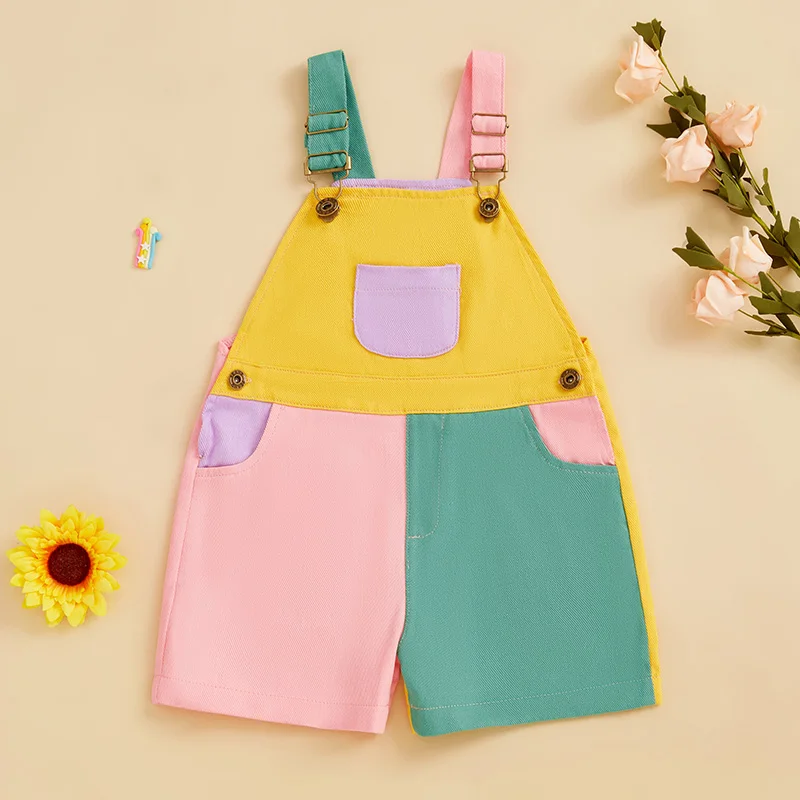 Contrast Baby Overalls 5