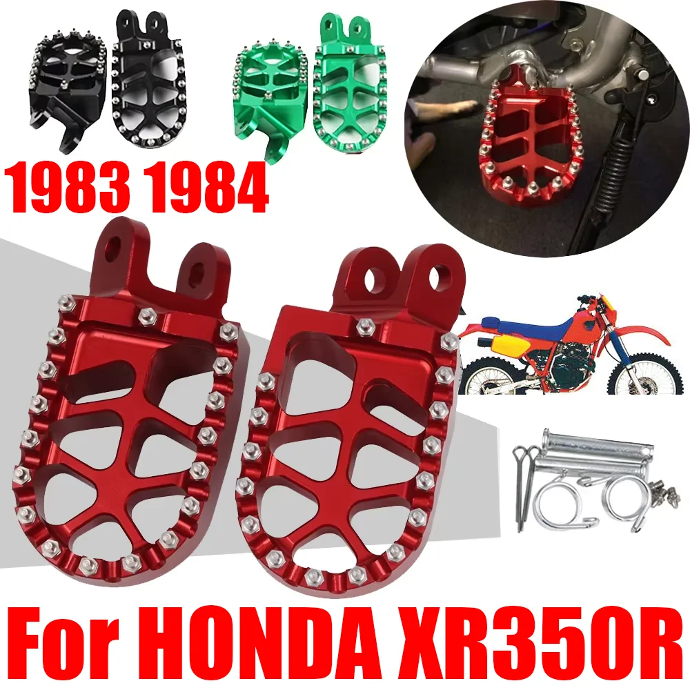 Motorcycl Accessories Footrest Footpegs Foot Pegs Pedals Plate Foot Rest For HONDA XR350R XR350 R XR 350 R XR 350R 1983 1984