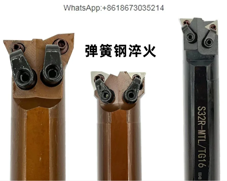 Double head numerical control inner hole turning tool S32R-MW08R outer circle inner hole peach diamond numerical