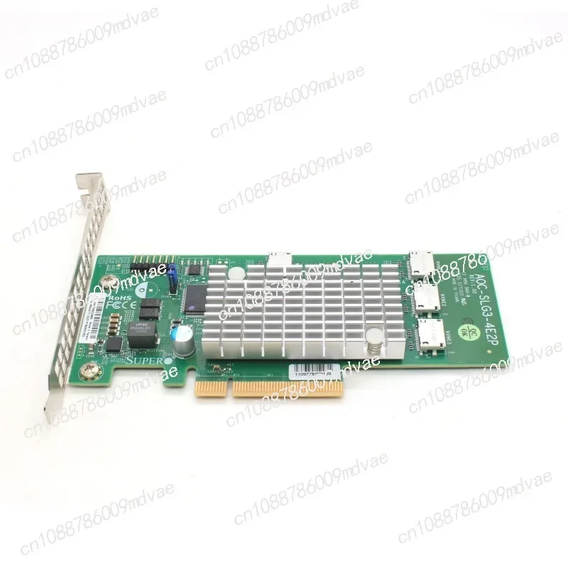 apply to SFF-8611 U2 expansion card, Nvme 4-port SSD expansion card, adapter card AOC-SLG3-4E2P