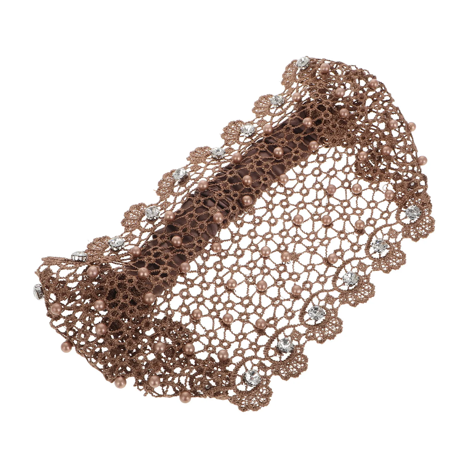 

Повязка на голову для пожилых женщин с седыми волосами, с кружевным декором, удобная, для ежедневного использования, элегантный аксессуар для волос