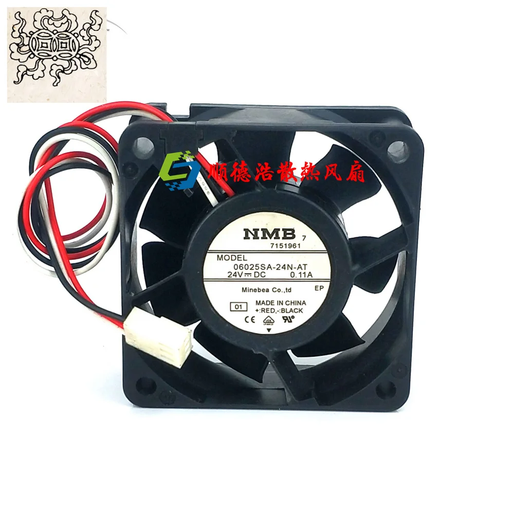 

Ltsf For NMB 06025SA-24N-AT 01 DC 24V 0.11A 60x60x25mm 3-Wire Server Cooling Fan