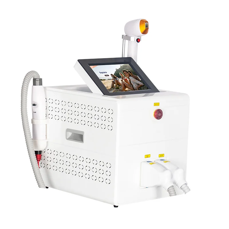 2-in-1-Diode und nd yag Laser Haaren tfernung Trrple Wave profession elle Pikosekunden-Laser maschine zum Entfernen von Tattoo-Pigment flecken