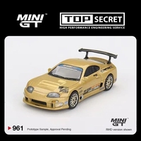 MINIGT In Stock 1:64 Toyota Supra A80 GT300 Nissan Silvia S15 Top Secret D1GP GTR R34 R32 Diecast Model Collection Toys 714 961