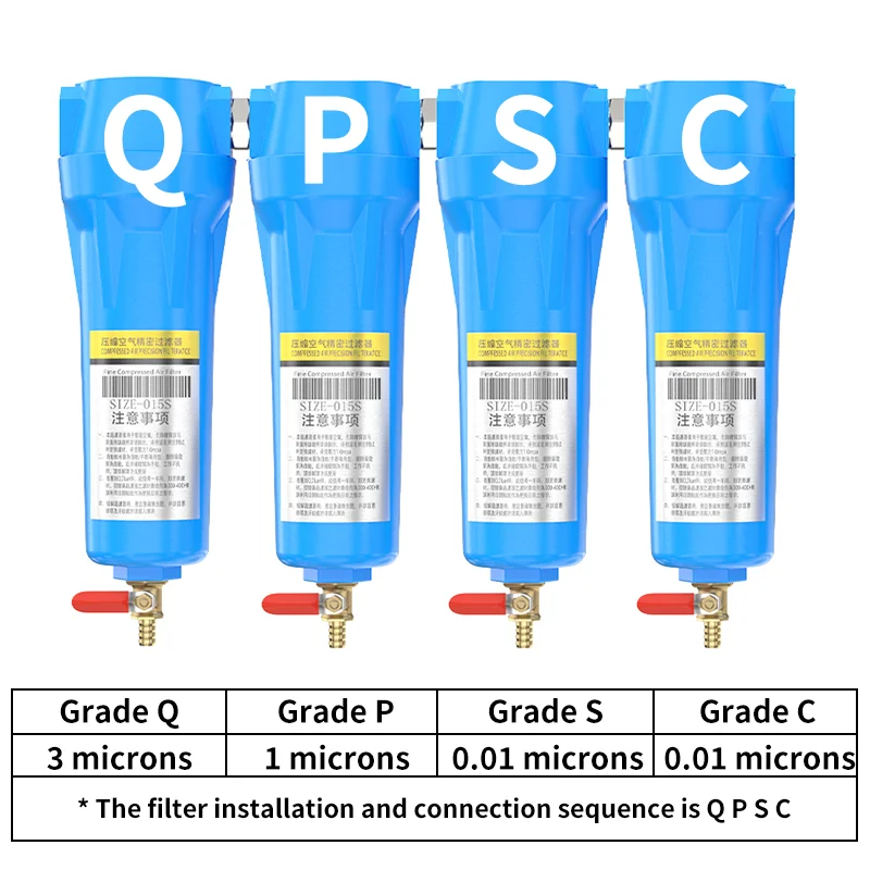 

3/4" High Quality Oil Water Separator 015 Q P S C Air Compressor Accessories Compressed Air Precision Filter Dryer