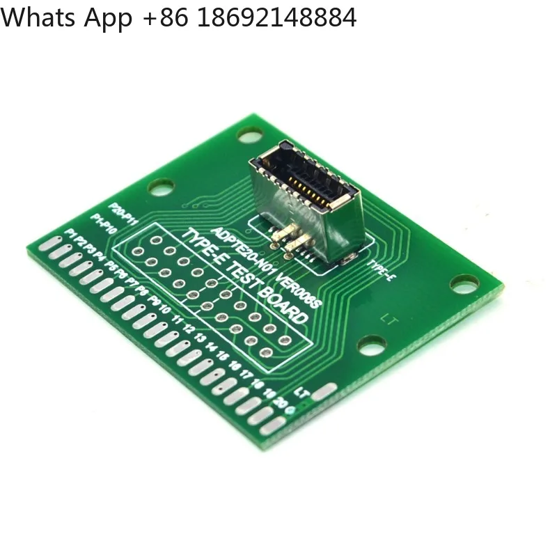 TYPE-E female A KEY test board B-KEY full 20P with PCB connector USB3.2TYPE-C test