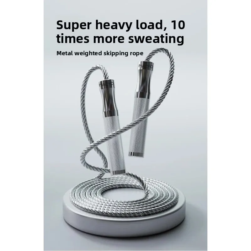 Heavy Aluminum Alloy Thickened Gravity Jump Rope 10x Sweat Boost Portable Professional Fitness Tool Fitness & Body Building