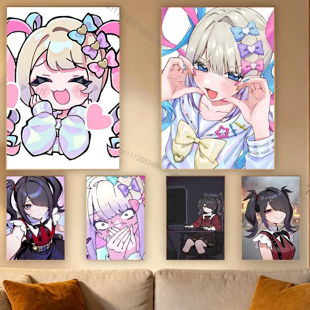 

N-NEEDY GIRL O-OVERDOSE KAnge Poster Retro Paper Sticker DIY Room Bar Cafe Aesthetic Art Wall Painting